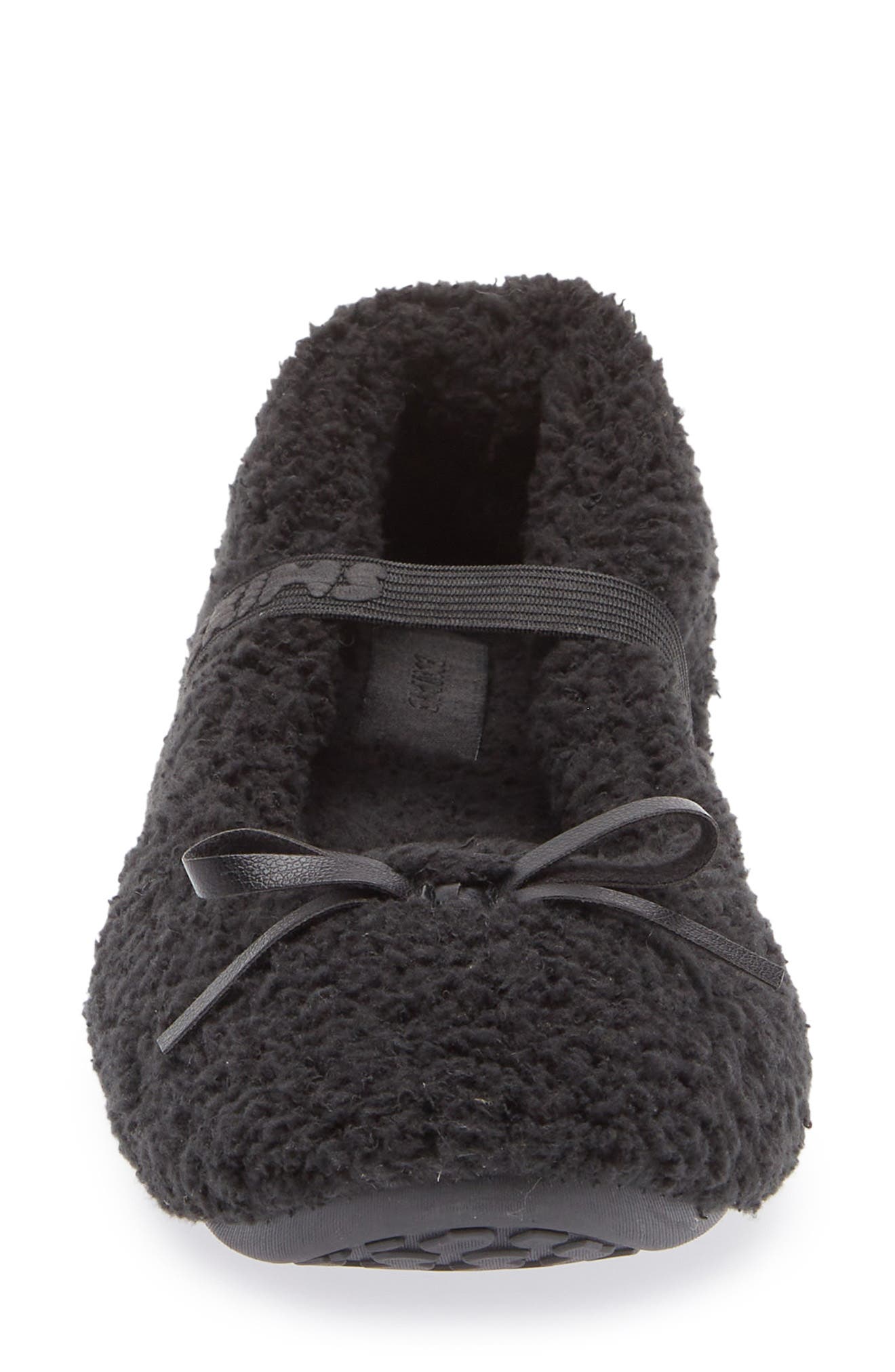 SKIMS Cozy Ballet Slipper, Alternate, color, Onyx