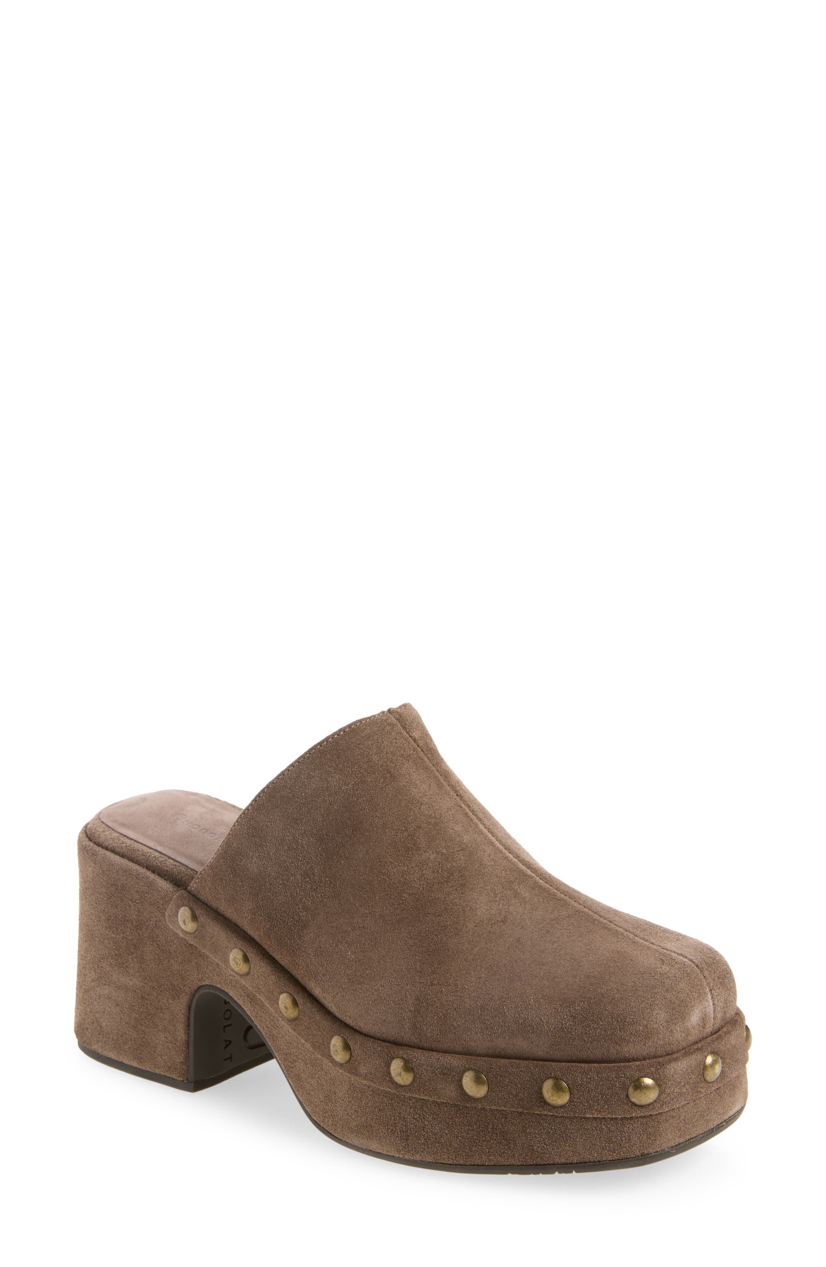 Hudson Platform Mule, Main, color, TOFFEE SUEDE