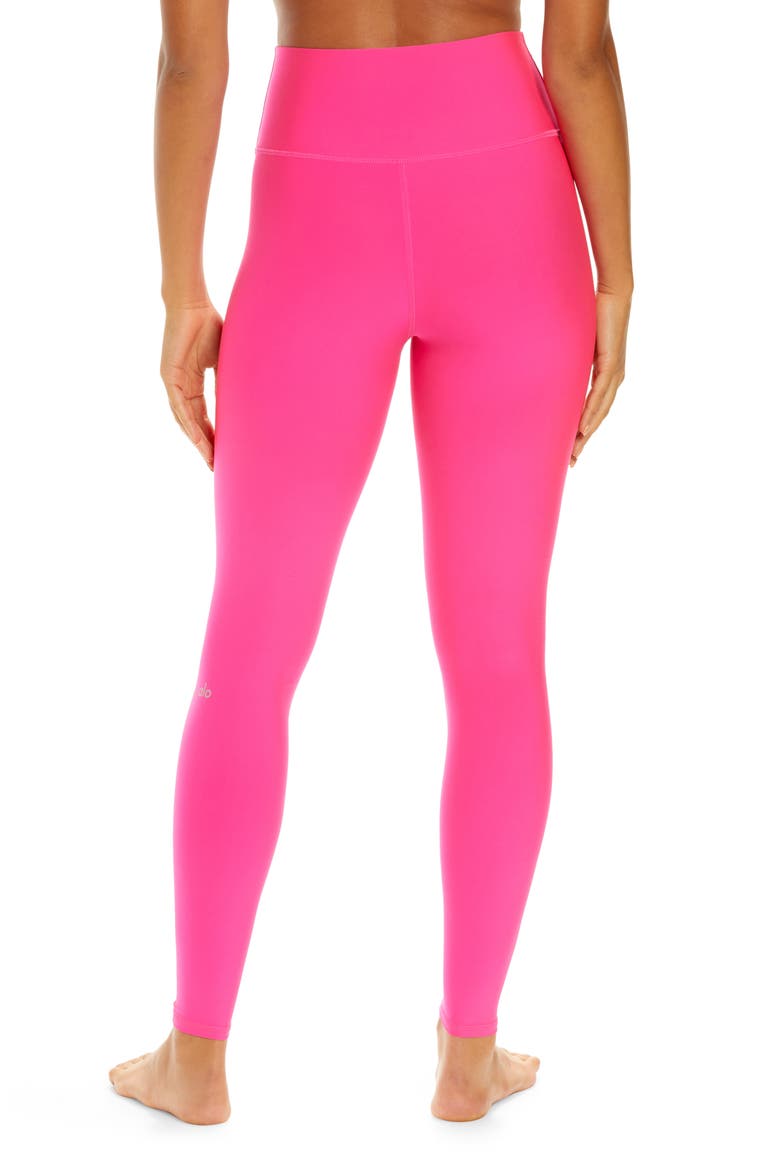 Airlift High Waist Leggings, Alternate, color, NEON PINK