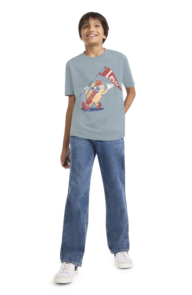 Levi's Kids' Hot Dog Logo Graphic T-Shirt, Alternate, color, Lead