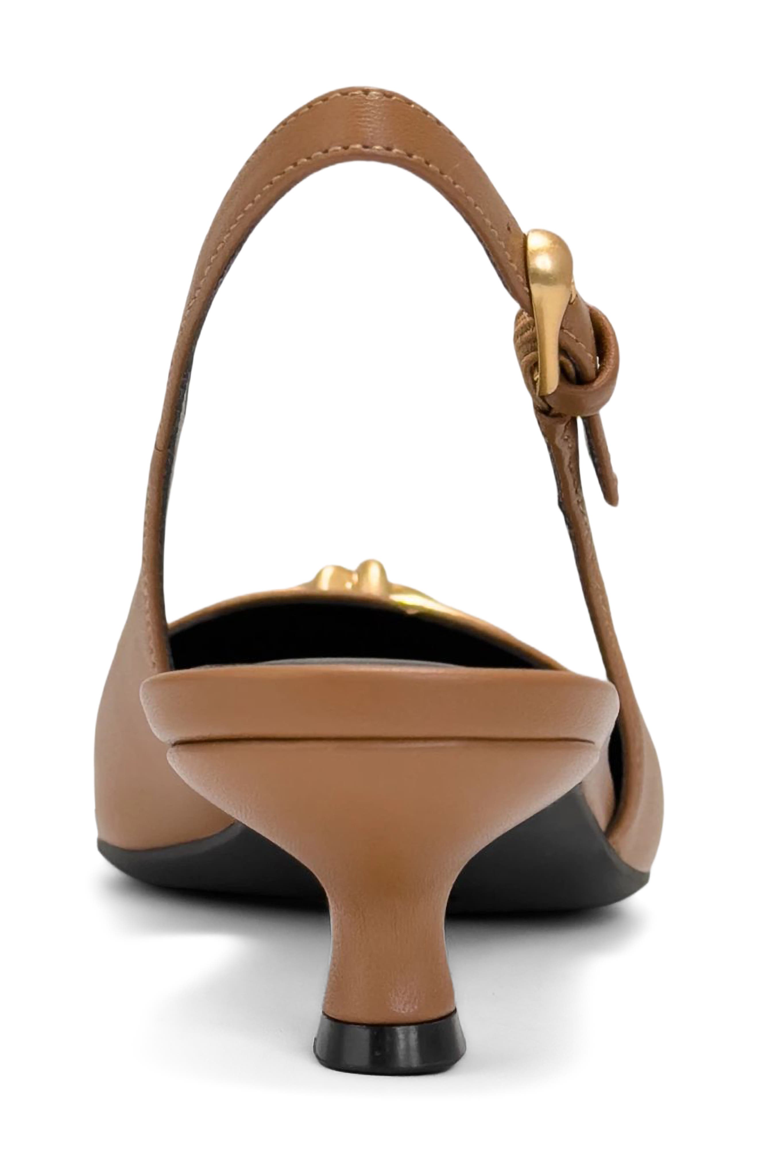 Raya Pointed Toe Slingback Pump, Alternate, color, TAN