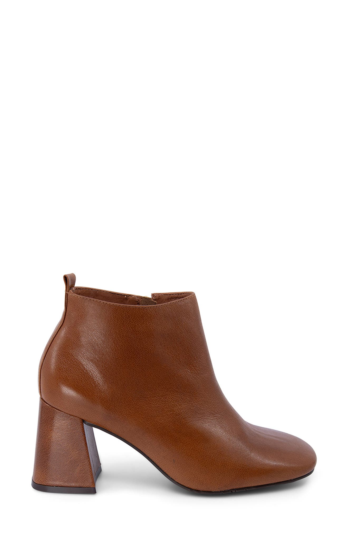 Hilla Block Heel Bootie, Alternate, color, BROWN LEATHER