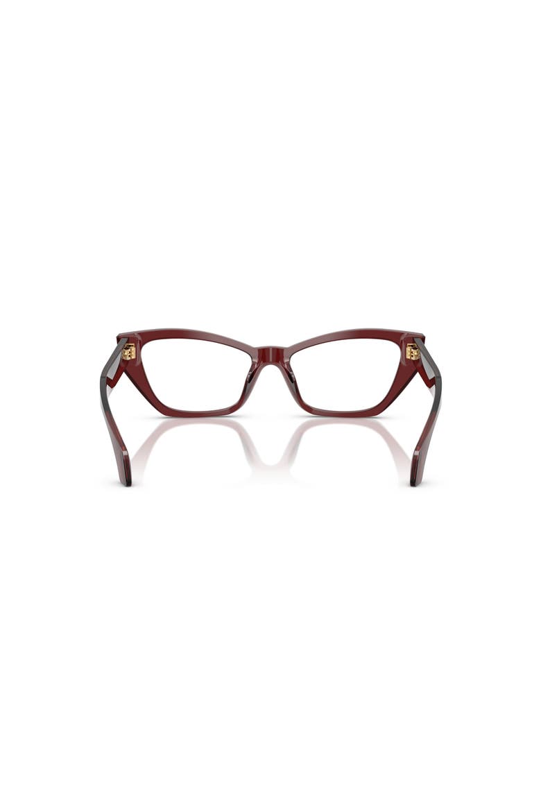 54mm Cat Eye optical glasses, Alternate, color, Red