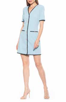 Alexia Admor Jaiya Short Sleeve Button Front Dress