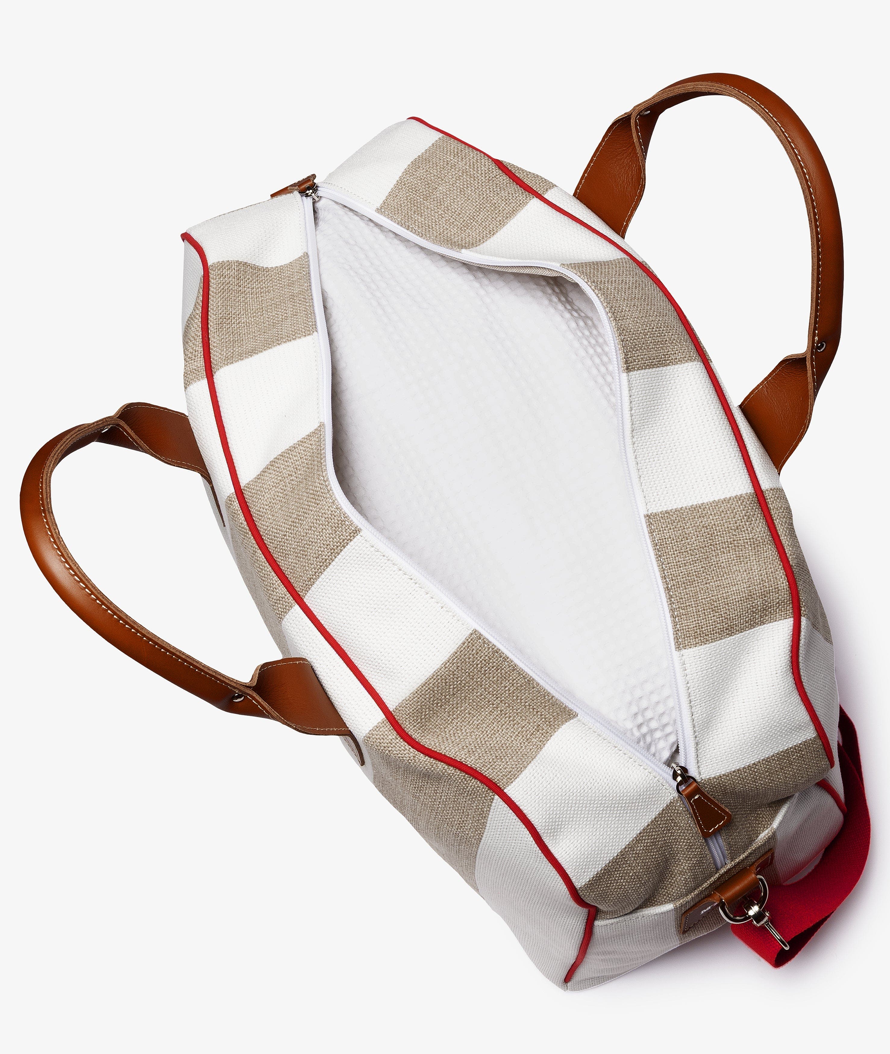 Standford Duffel Bag, Alternate, color, White/Sand