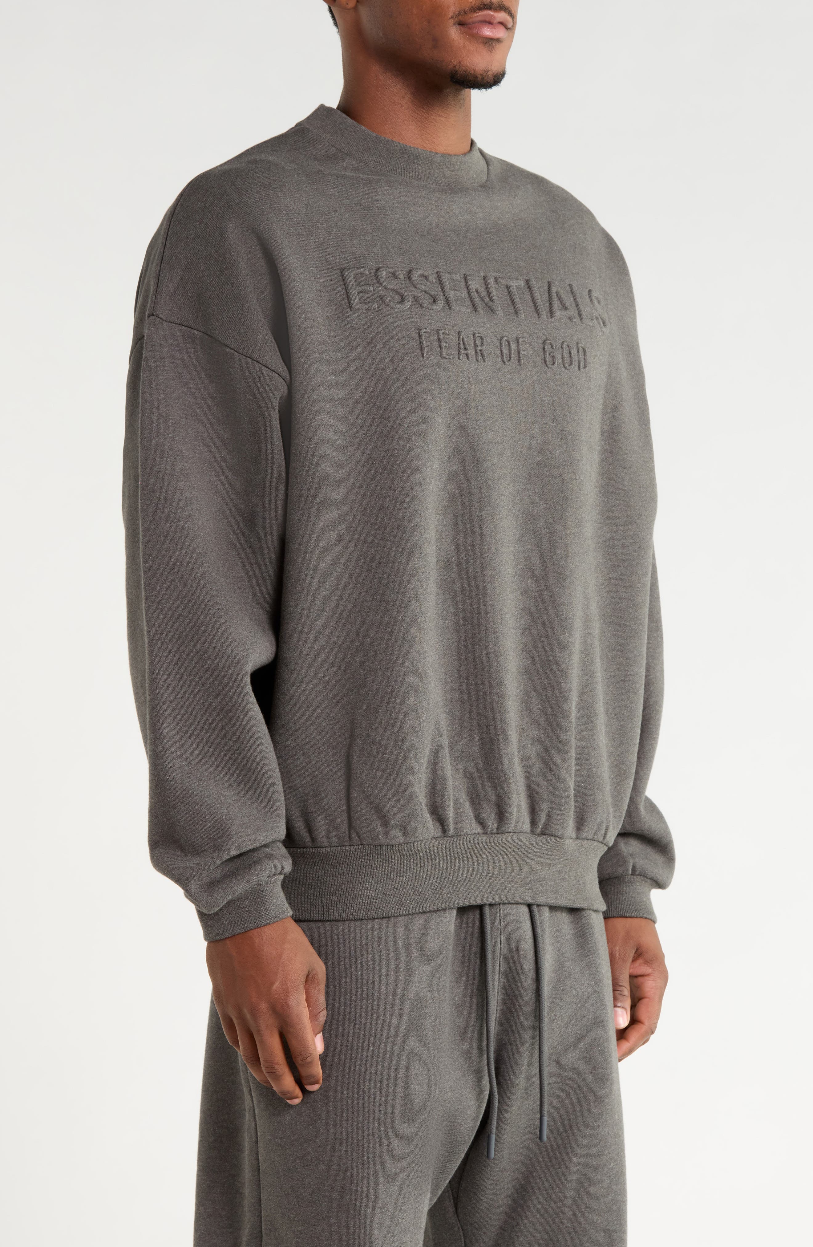 Fear of God Essentials '90s Relaxed Fleece Sweatshirt (Men) | Nordstrom