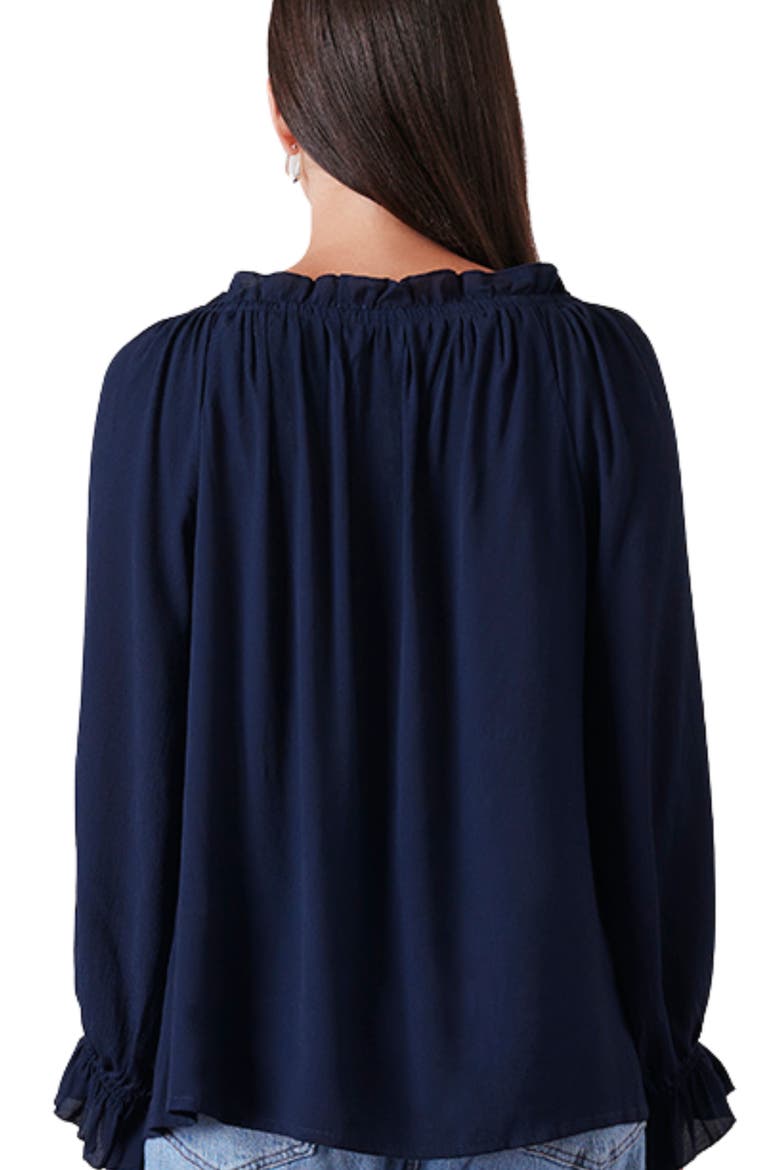 Solid Esme Long Sleeve Top, Alternate, color, Midnight Navy