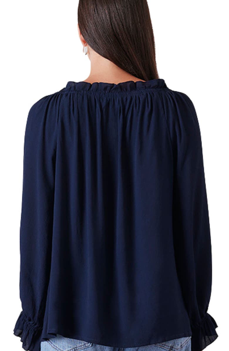 Paneros Clothing Solid Esme Long Sleeve Top, Alternate, color, Midnight Navy