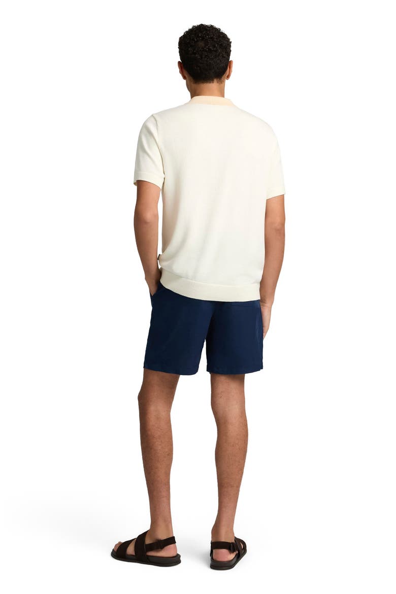 Cotton Knit Short Sleeve Polo, Alternate, color, NATURAL/EGRET