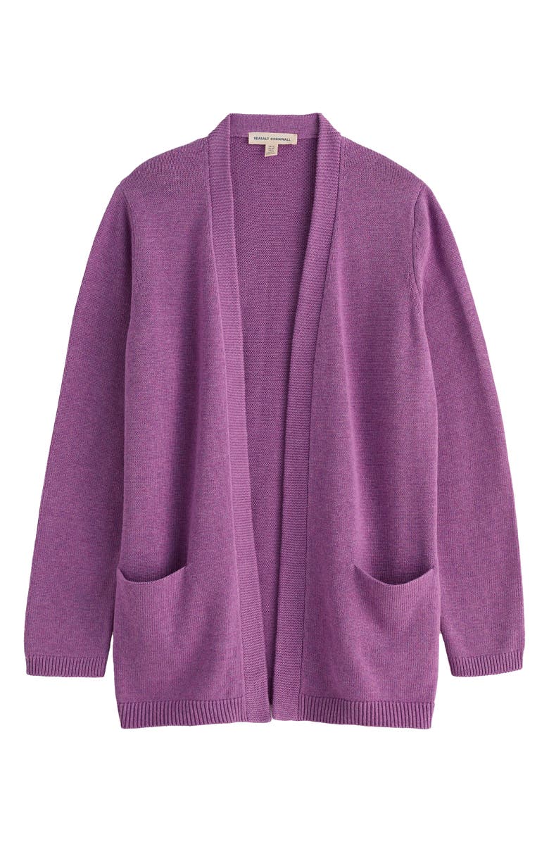 Seasalt Cornwall Riverboat Organic Cotton Cardigan, Alternate, color, Orchid