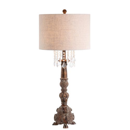 Jonathan Y 33.5in Carlisle Brown Table Lamp In Antique Brown