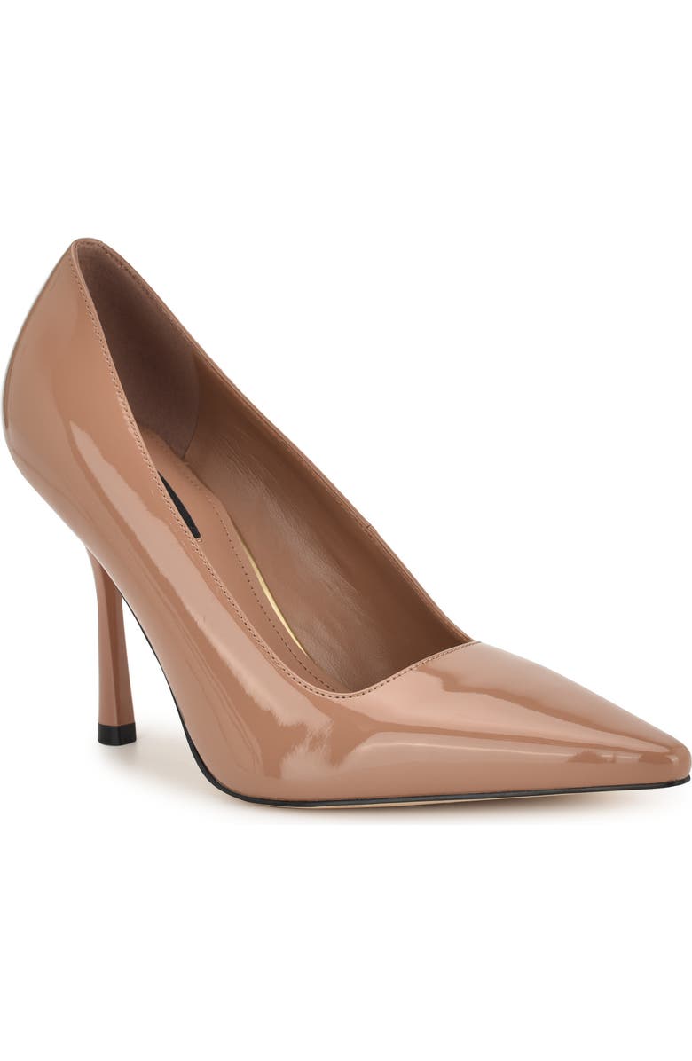 Nine West Jamiey Pointed Toe Pump, Main, color, Medium Natural