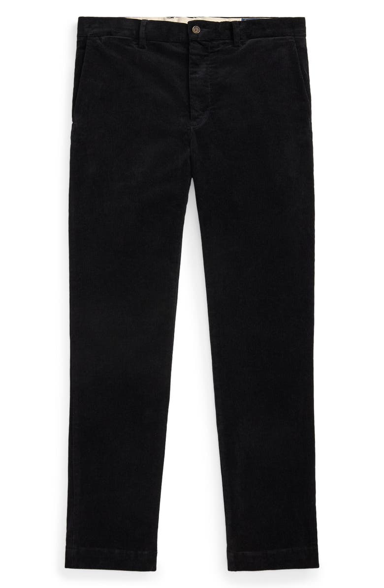 Polo Ralph Lauren Andover Slim Fit Stretch Corduroy Pants, Alternate, color, Polo Black