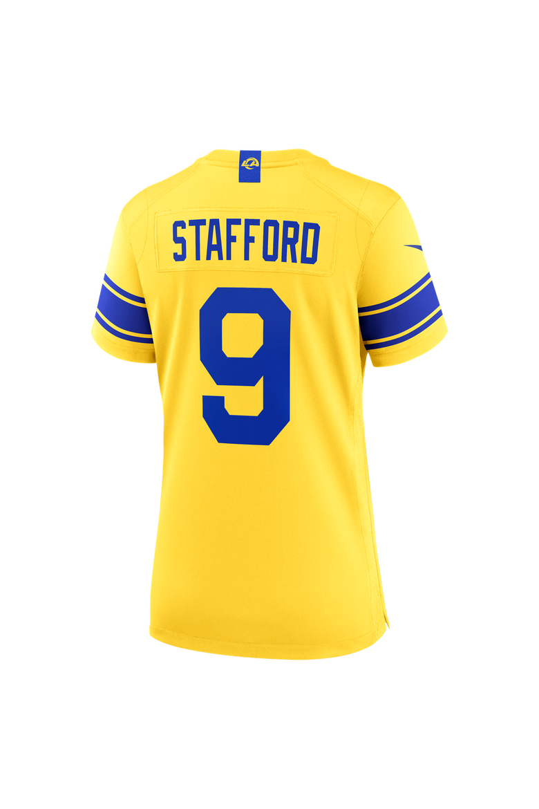 Women's Nike Matthew Stafford Los Angeles Rams Classic Sol Game Jersey, Alternate, color, Gold