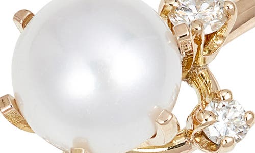POPPY FINCH POPPY FINCH PEARL & DIAMOND CLUSTER RING 