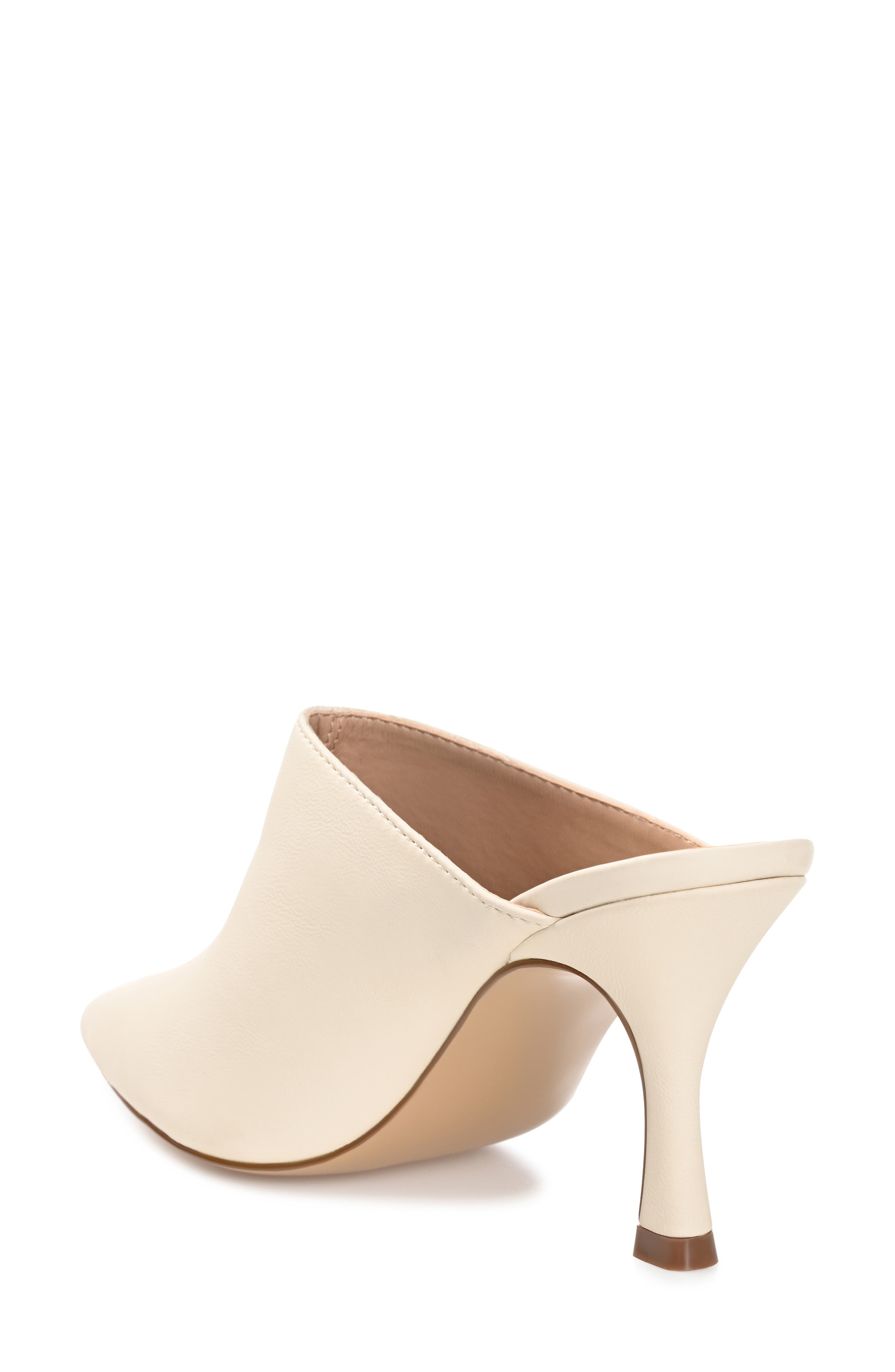 Journee Collection Shiyza Faux Leather Mule Pump, Alternate, color, Nude