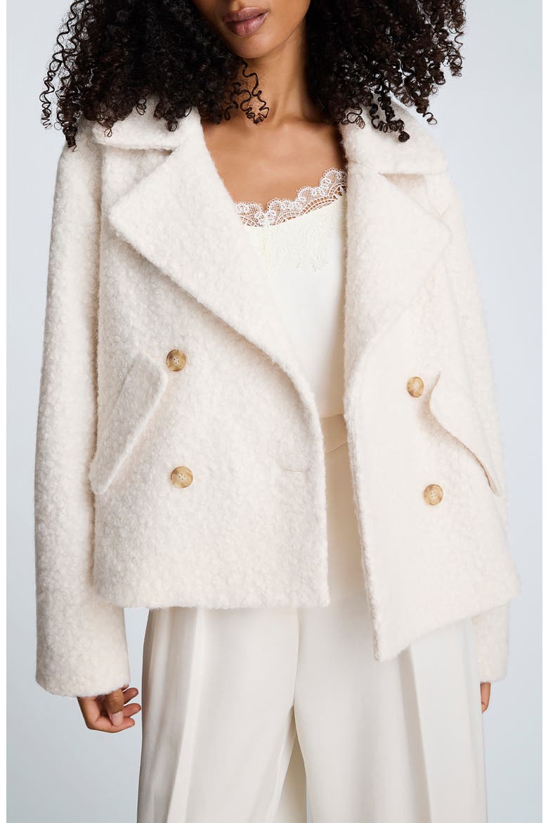 Bouclé Peacoat, Main, color, OYSTER