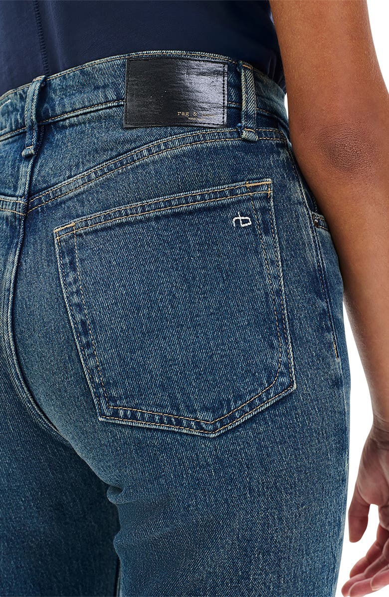 rag & bone Harlow Mid Rise Straight Leg Jeans, Alternate, color, Ness