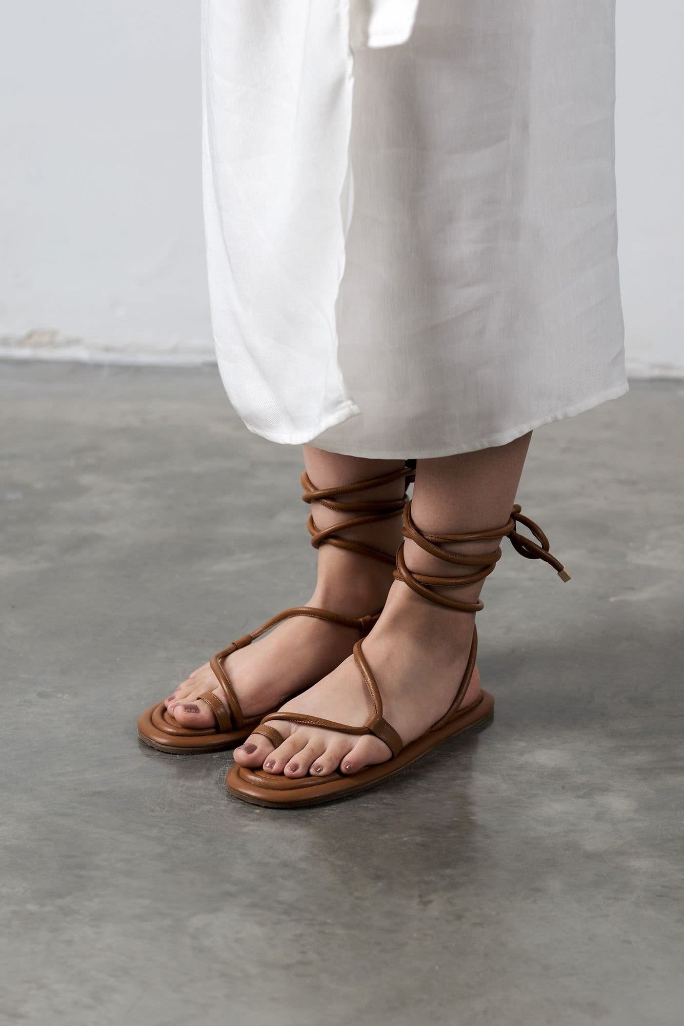 Aurora Sandals, Alternate, color, Brown