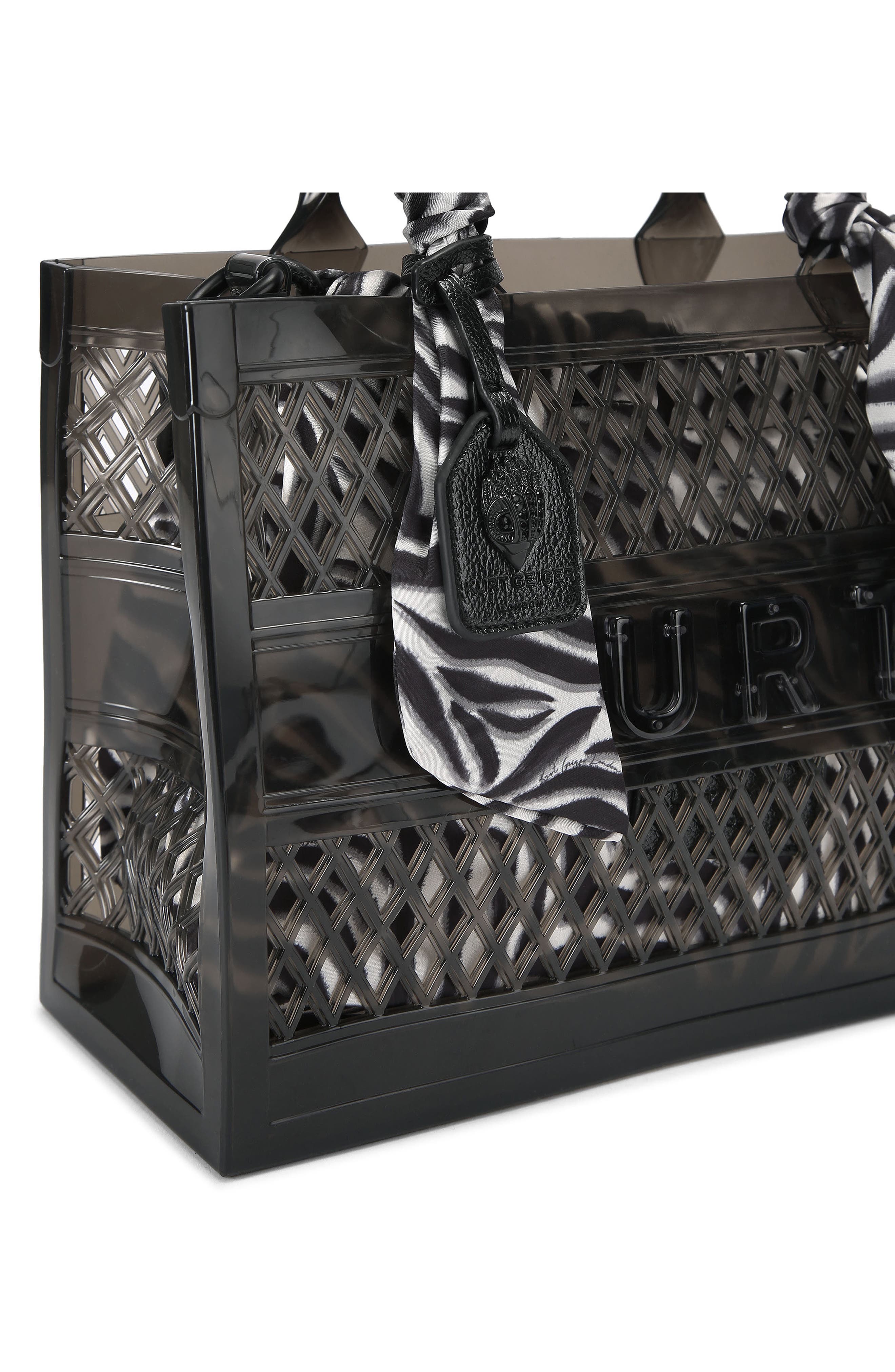 Kurt Geiger London Small Jelly Tote Bag, Alternate, color, Black