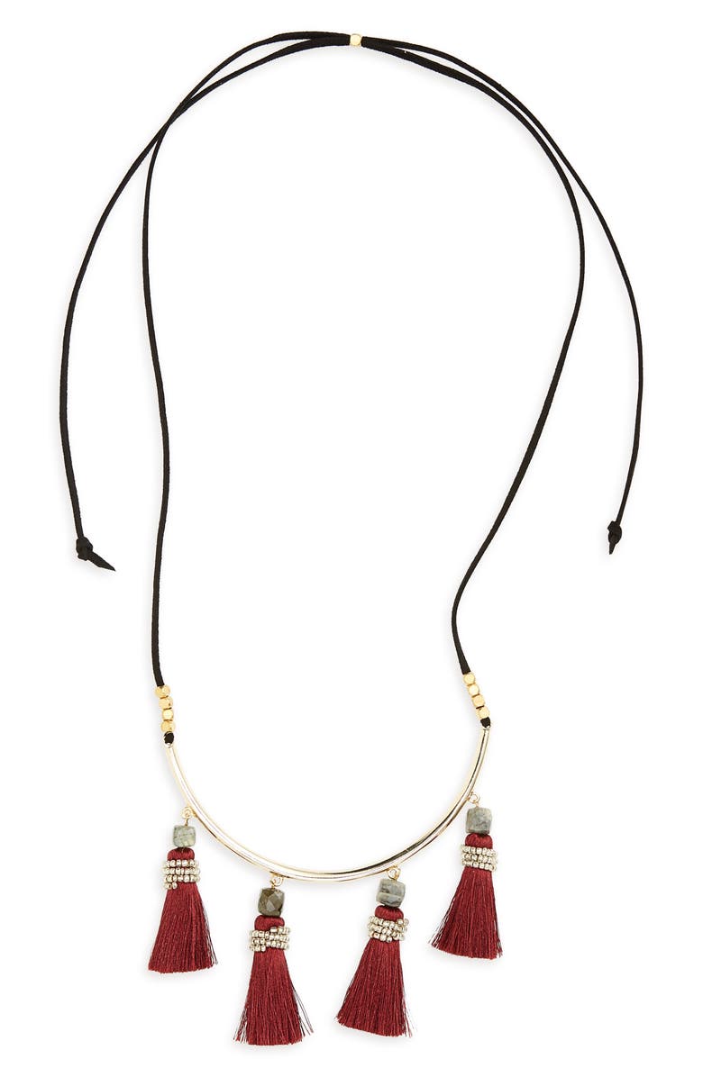 Panacea Tassel Necklace, Main, color, 