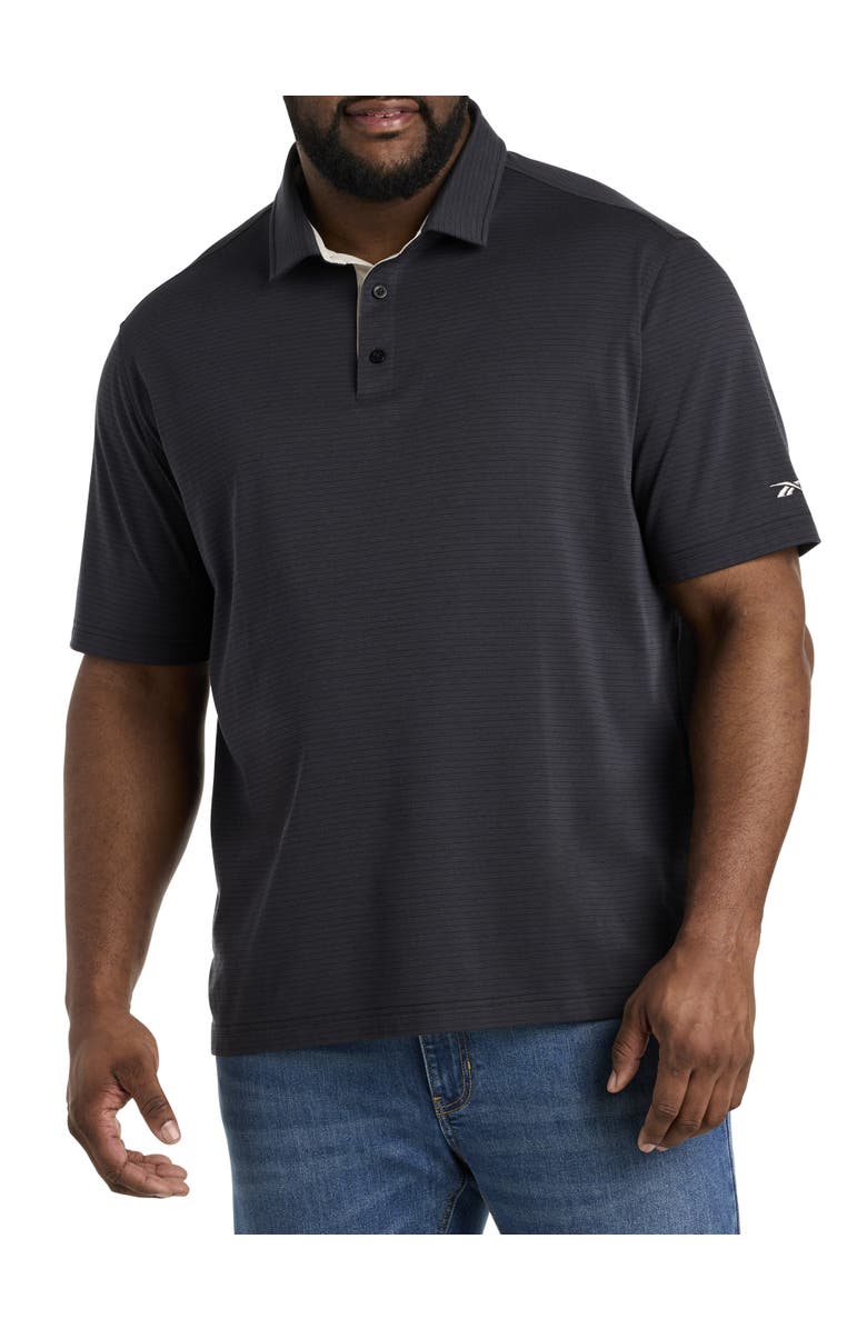 Reebok Big & Tall Performance Striped Polo Shirt, Main, color,