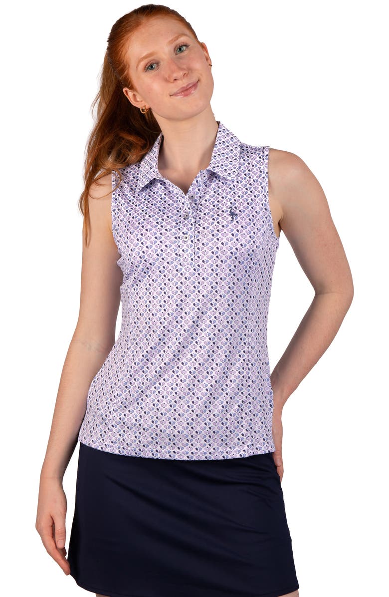 TailorByrd Pickleball Print Polo Tank, Alternate, color, White