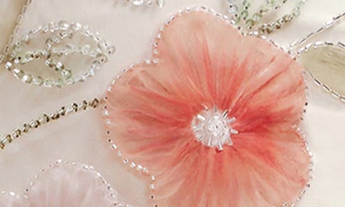 DRESS THE POPULATION DRESS THE POPULATION HELENA BEADED FLORAL SHEATH GOWN 
