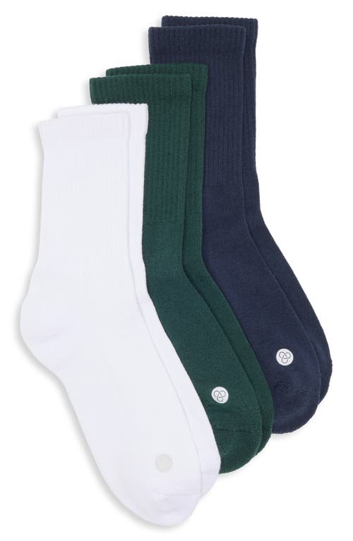 Zella 3-pack Crew Socks In Green