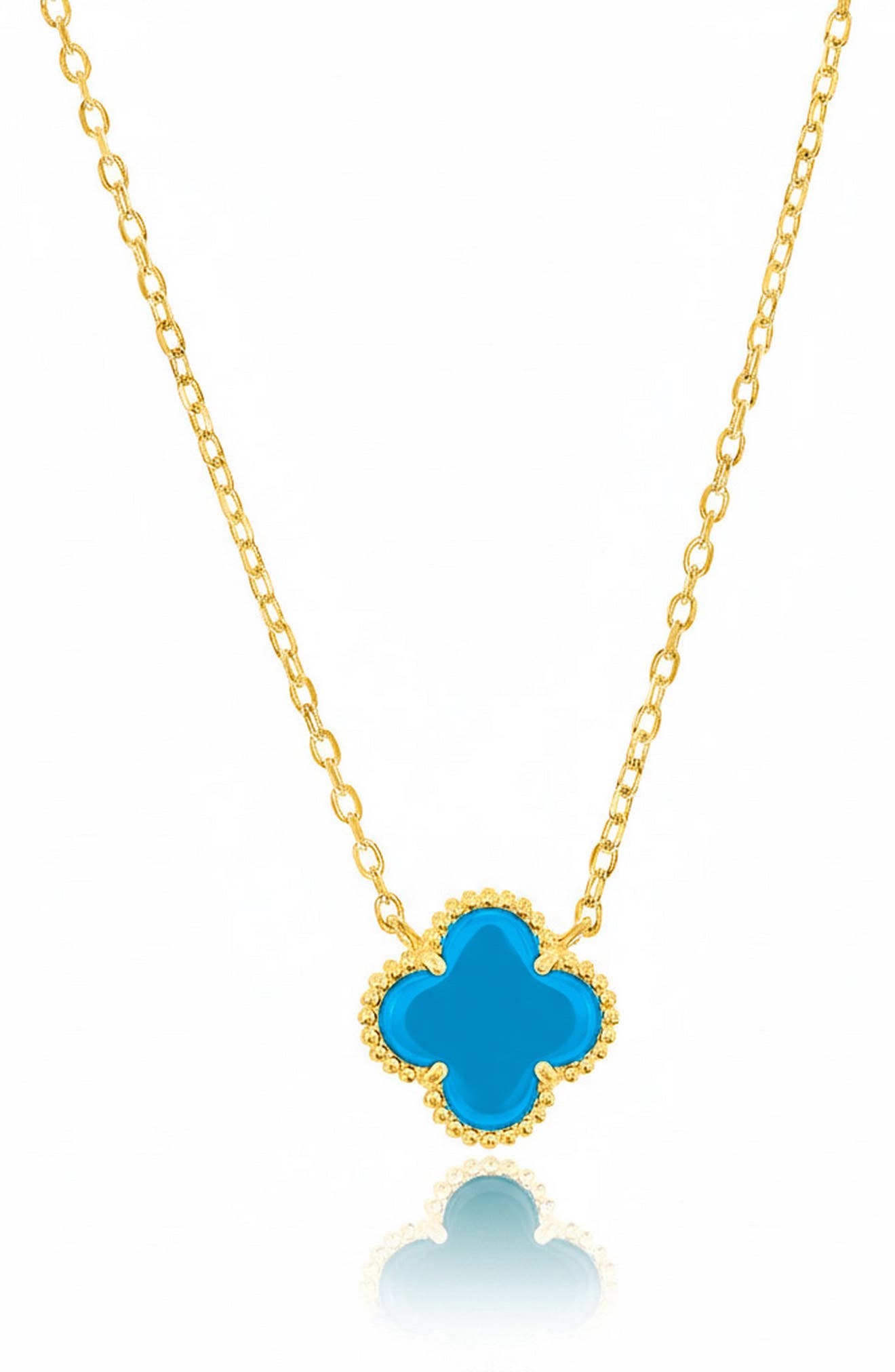 Sterling Silver Flower Pendant Necklace