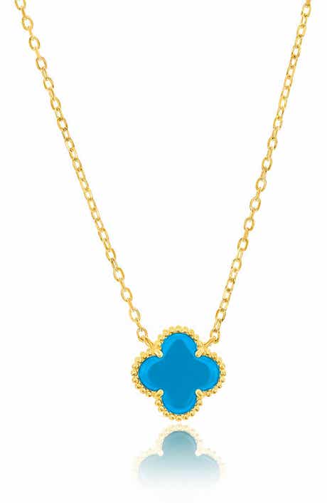 Sterling Silver Flower Pendant Necklace