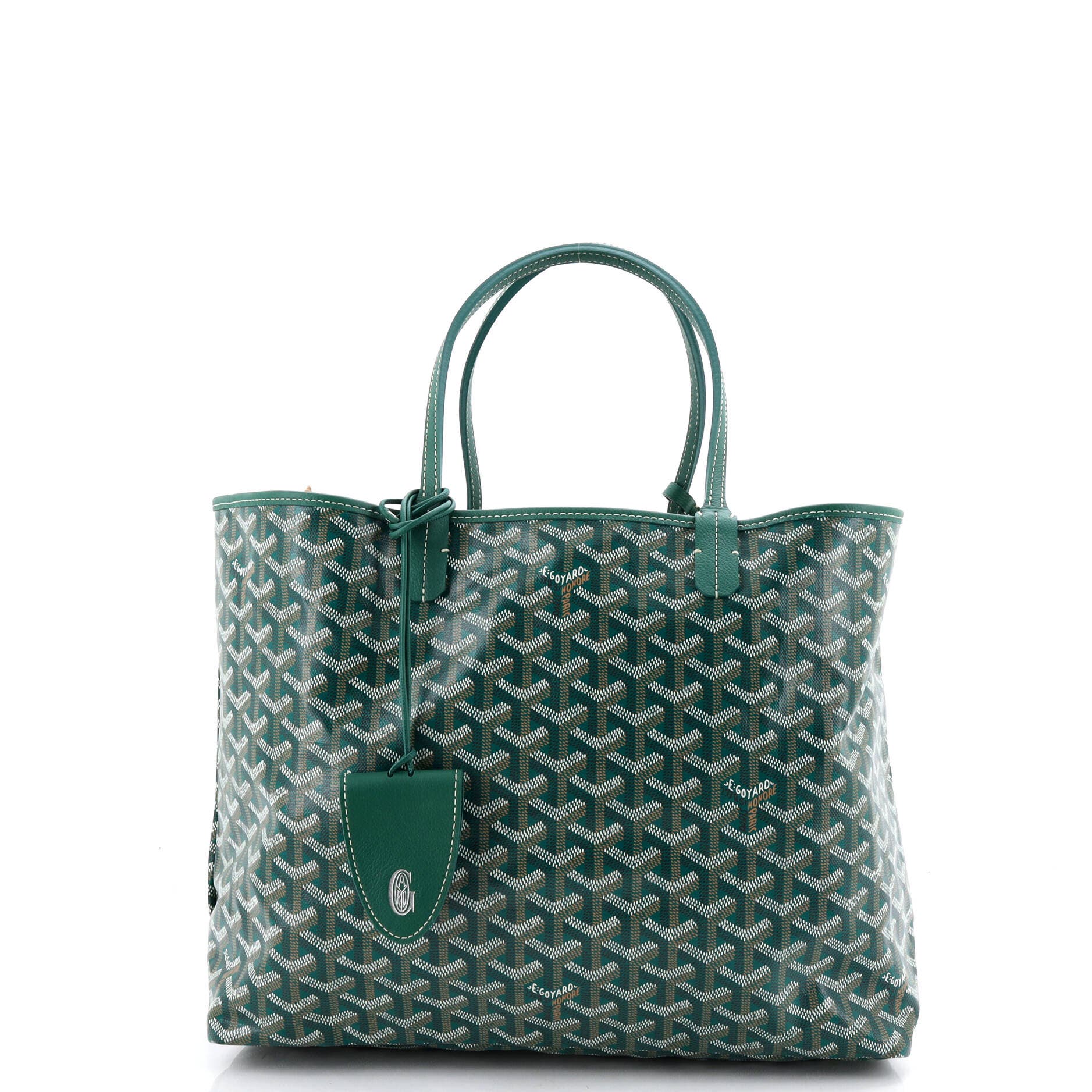 Saint Louis Tote Coated Canvas PM, Main, color, Green