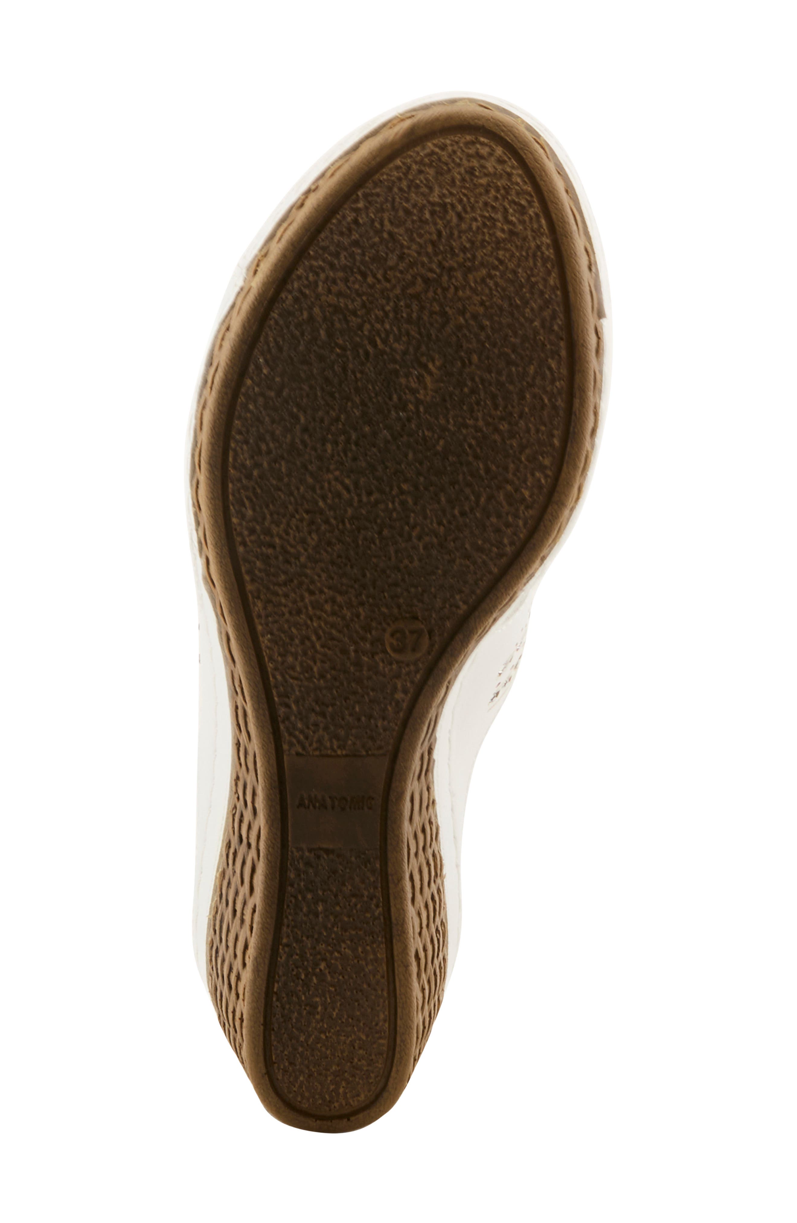 Wedge Sandal, Alternate, color, WHITE