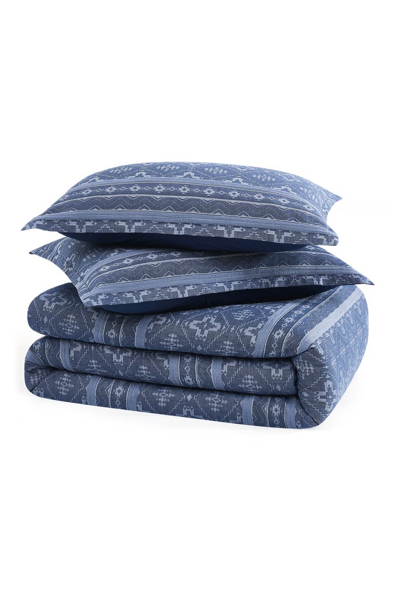 Four Corners Comforter & Shams Set, Main, color, NAVY