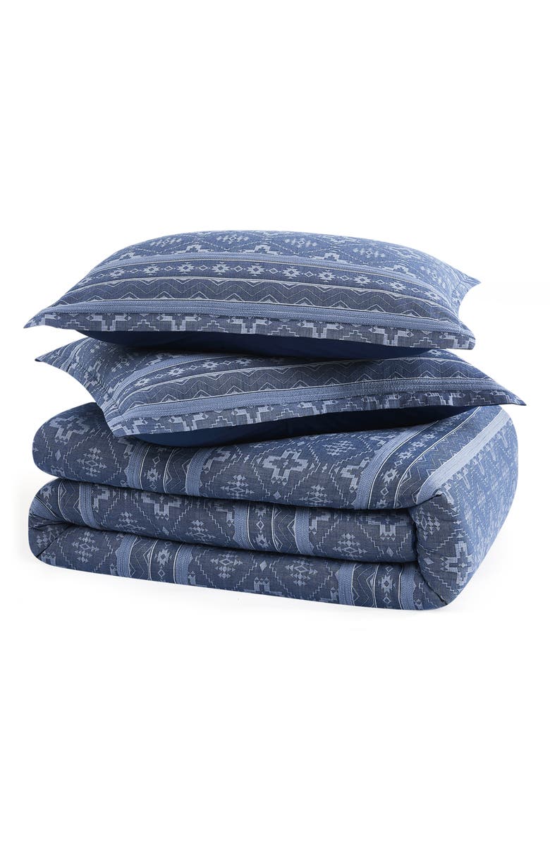 Pendleton Four Corners Comforter 
Shams Set, Main, color, Navy