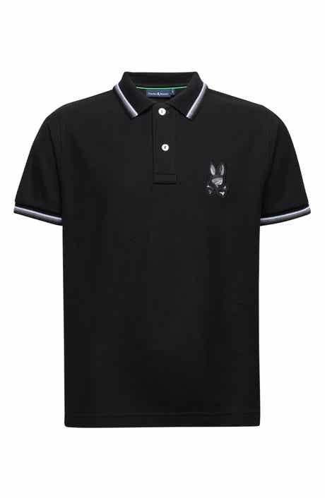 Psycho Bunny Kids' Baxter Tipped Pima Cotton Piqué Polo