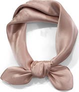 SILKSILKY Pure Silk Solid Color Square Scarf