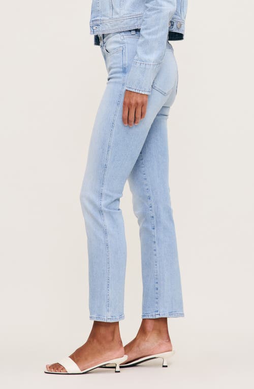 Dl1961 Mara Instasculpt Mid Rise Ankle Straight Leg Jeans In Atlantic Dl Airbrushed