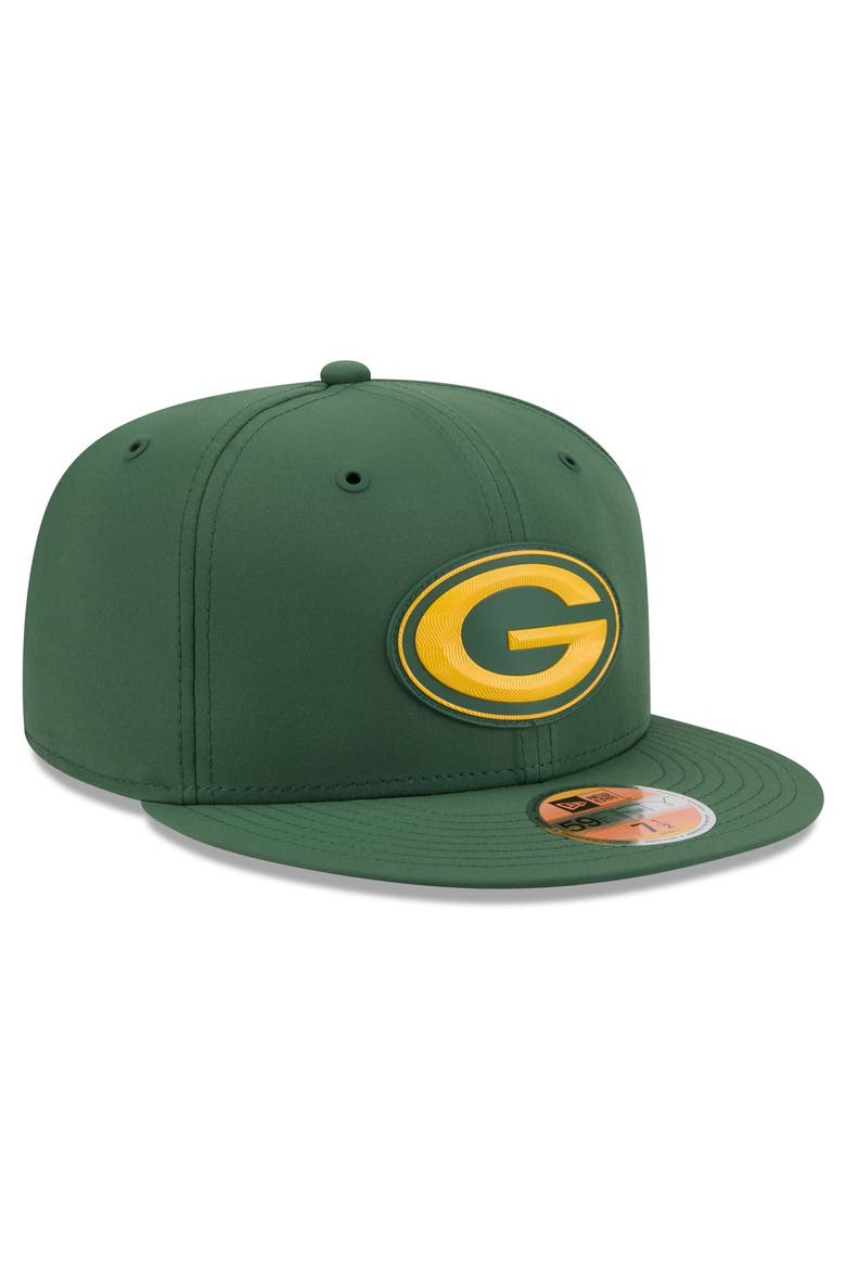 Men's New Era Green Green Bay Packers 2026 Sideline 59FIFTY Fitted Hat, Alternate, color, Green