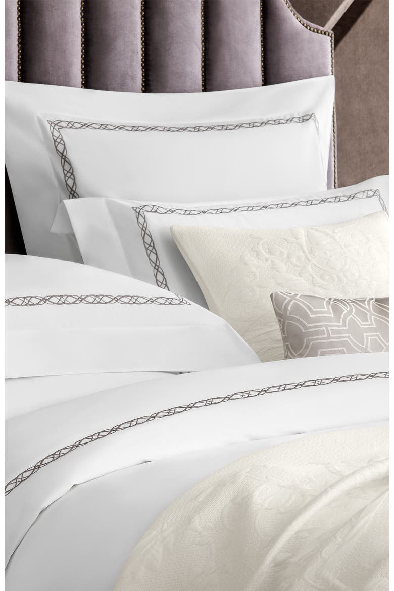 Mia Duvet Cover, Alternate, color, White