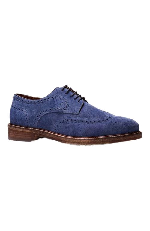 A. Veer Cambridge Wingtip Lace-up in Jean Blue Suede  product