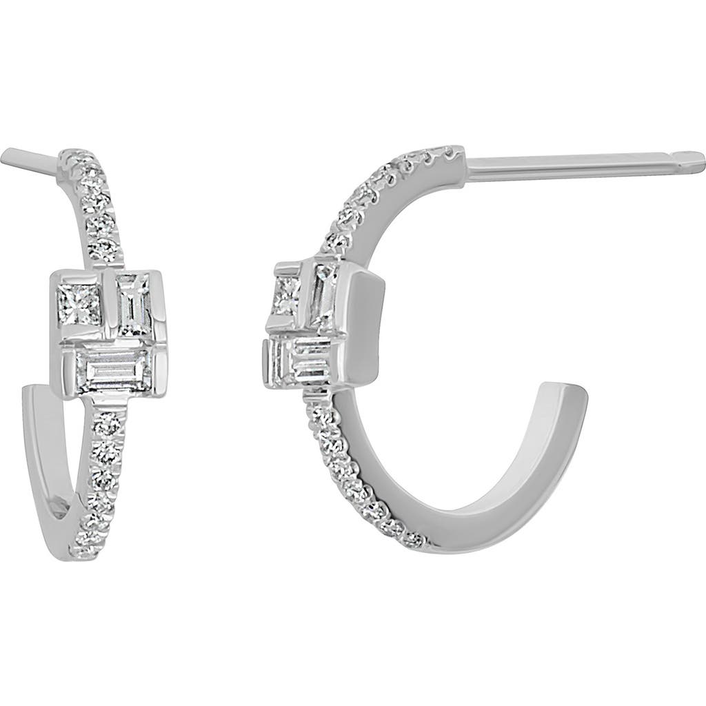 Bony Levy Gatsby Diamond Hoop Earrings In 18k White Gold