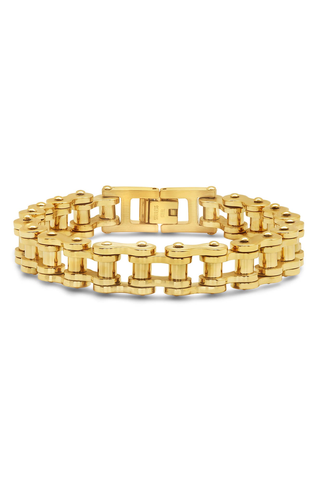 Sterling Forever Bolt Watch Chain bracelet