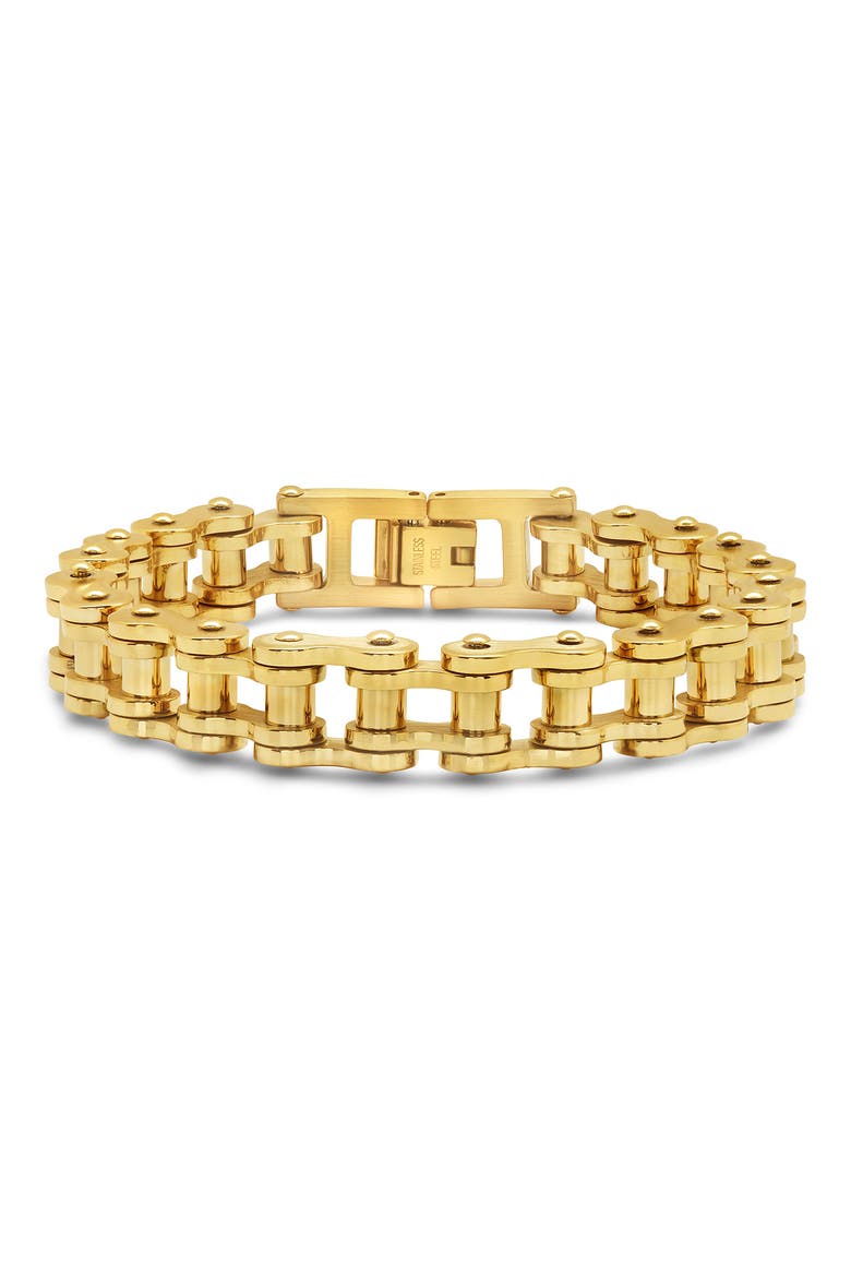 Bolt Watch Chain bracelet, Main, color, GOLD