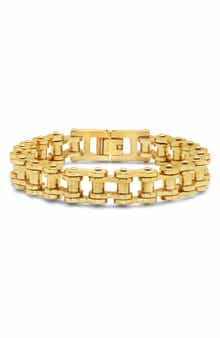 Sterling Forever Bolt Watch Chain bracelet