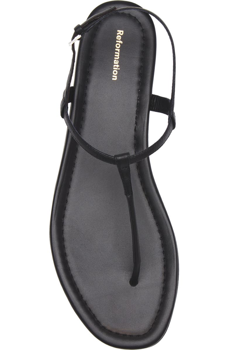 Reformation Thea T-Strap Sandal, Alternate, color,