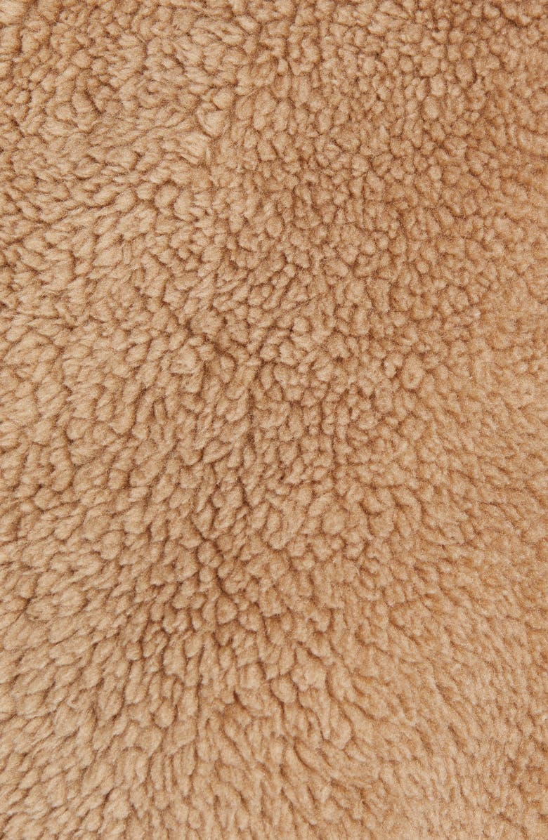 Treasure & Bond Collarless Faux Shearling Jacket, Alternate, color,