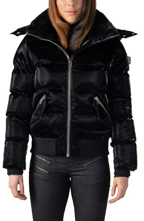 Woody Water Resistant Faux Fur Lined Hooded Quilted Puffer Jacket