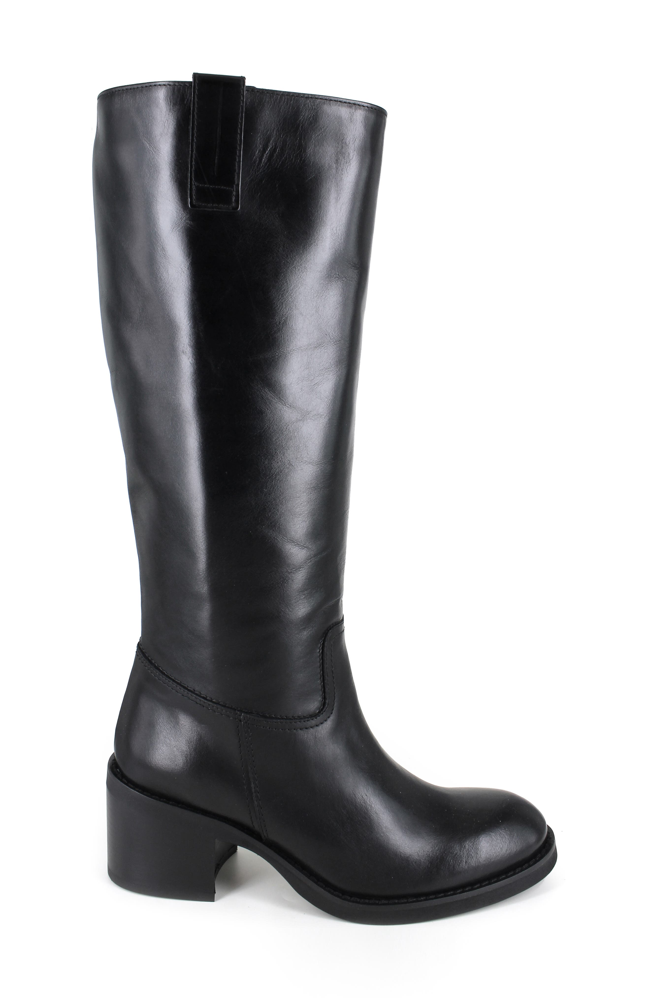 Isle Knee High Boot, Alternate, color, BLACK LEATHER