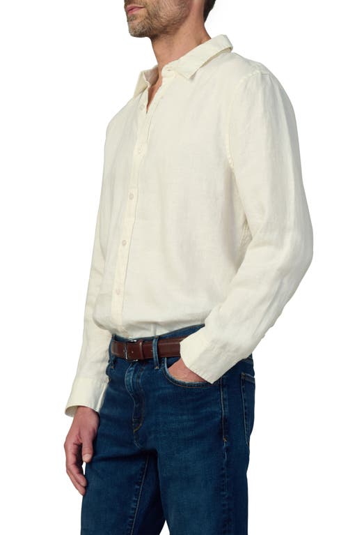 Joe's Jakob Linen Button-up Shirt In Sea Salt